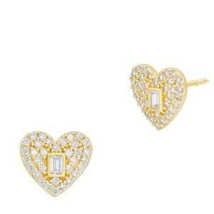Freida Rothman Locked in LOVE Stud Earrings